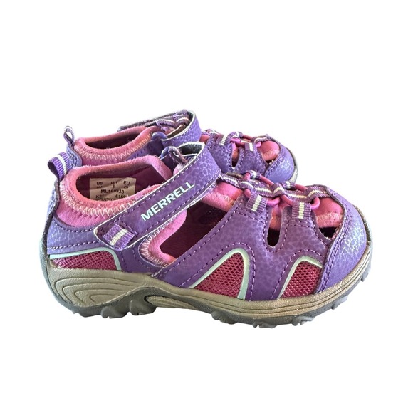 Merrell Hydro H2O Hiker Sandals Kids 8M Purple Pink Excellent Condition - Picture 4 of 9
